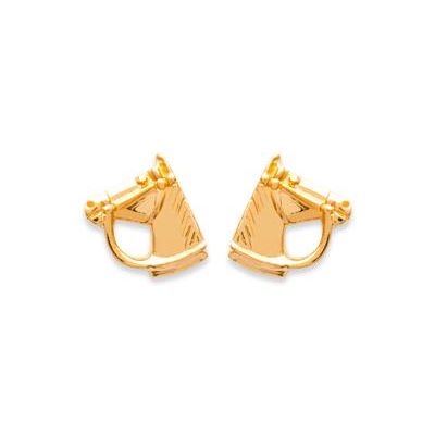 Boucles d'oreilles TETE DE CHEVAL Or 375°°° - VIS