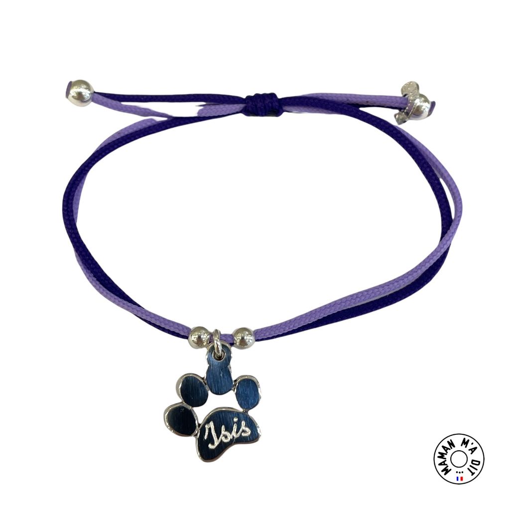 Bracelet empreinte patte de chien