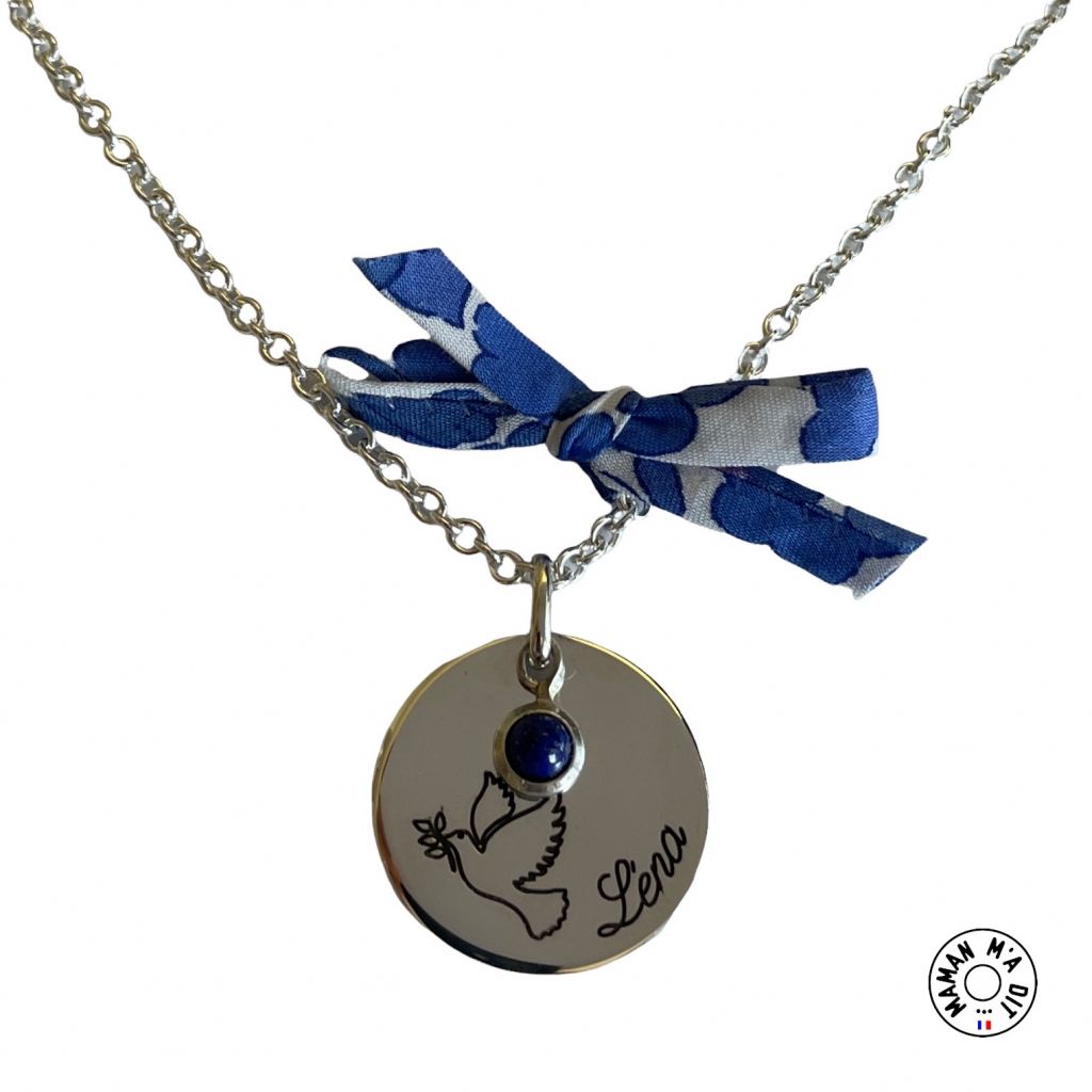 Collier enfant colombe en nacre Collier - enfant - en nacre