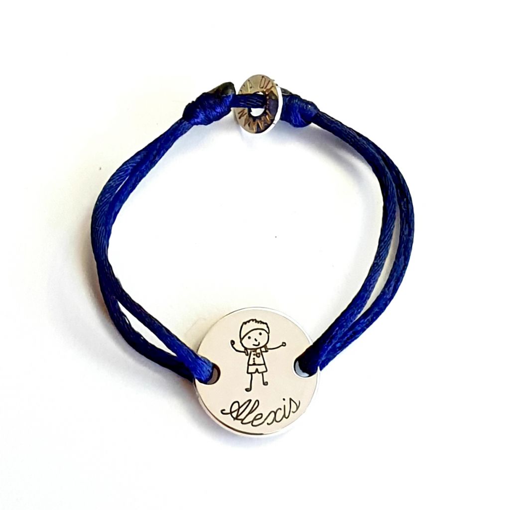 Bracelet enfant - cheval gravé - Pour enfant/Bracelets enfants (+36 mois) -  Mawen Materne