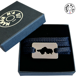 Bracelet Tunisie médaille 19x30 mm