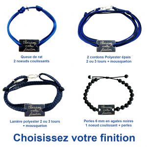 Finition pour bracelets homme