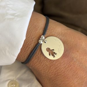 Bracelet medaille fille ou garcon finition comprise