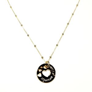 Collier coeur Maman je t'aime