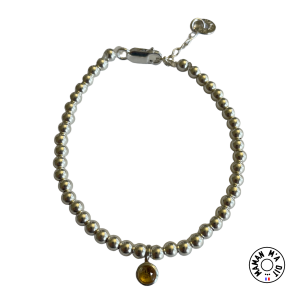 Bracelet perles 4 mm pierre de naissance 5 mm