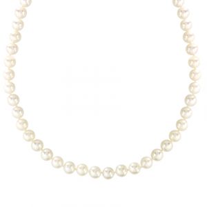 Collier perles ivoire