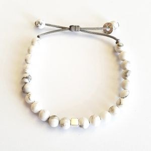 bracelet perles Howlite