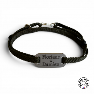 Bracelet plaque 13x30 sur mesure en argent
