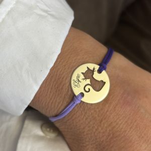 Bracelet chat jeton 20 mm