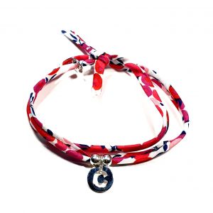 Bracelet Liberty lettre 11 mm au choix