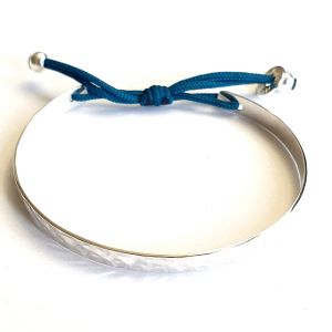 Bracelet jonc martelé ajustable