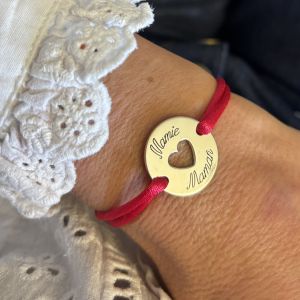 Bracelet cœur maman mamie 20 mm