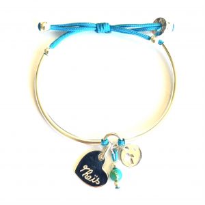 Bracelet jonc coeur