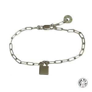 Bracelet 1 cadenas au choix maillons  rectangles