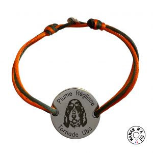 Bracelet chien griffon (ou autre) jeton 24 mm