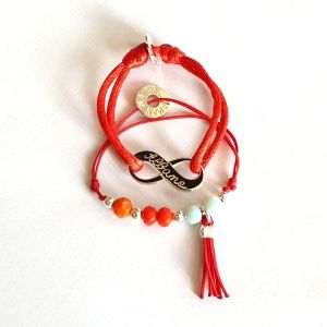 Duo Bracelet infini et perles