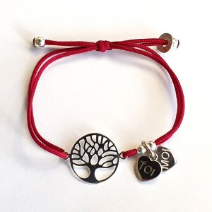 Bracelet  arbre de vie cœurs toi et moi