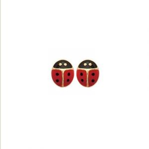 Boucles d'oreilles coccinelles