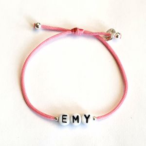 Bracelet lettres prenom ou mot au choix