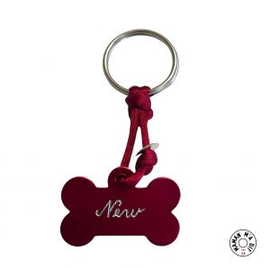 Médaille pour chien rouge