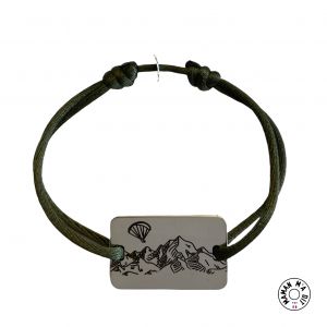 Bracelet 22 x 35 mm montagne parapente