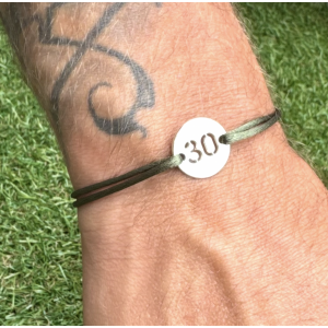 Bracelet numéro au choix de 1 à 31 rond 15 mm