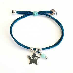 Bracelet étoile  pompon perle