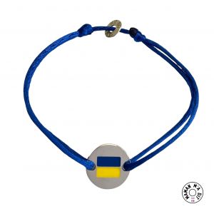 Bracelet Ukraine gravable, 10 € reversés à la Croix Rouge en soutien des populations