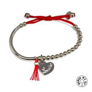 Bracelet demi jonc cœur
