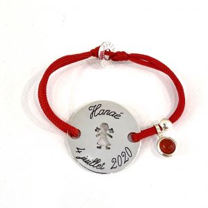 Bracelet fille ou garçon pierre de naissance 5 mm