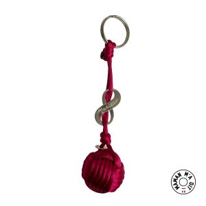 Porte clé boule de Touline infini en argent