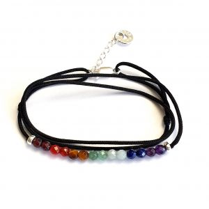 Bracelet 7 chakras perles naturelles