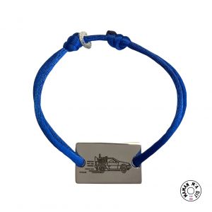 Bracelet voiture DeLorean retour vers le futur plaque 15x25 mm