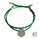 Bracelet simili cuir couleur au choix médaille 15mm