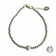 Bracelet perles 3 mm et perle de culture