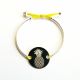 Bracelet demi jonc ananas 24 mm