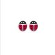 Boucles d'oreilles coccinelles