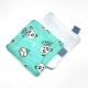 Coffret naissance pour bébé bavoir anneau dentition doudou et lingettes pandas lagon et chaussons