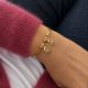 Bracelet demi jonc 1 à 4 personnages 1 strass