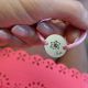 Bracelet fleur de naissance jeton 20 mm