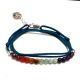 Bracelet 7 chakras perles naturelles