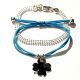 Duo bracelets perles et trefle finition comprise