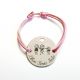 Bracelet rond dessin famille 34 mm