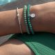 Bracelet perles cristal tons verts 1 mini au choix