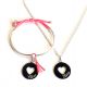 Duo bracelet collier coeur