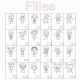 Bracelet rectangle 19x30 mm dessin famille