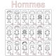 Bracelet rectangle 19x30 mm dessin famille