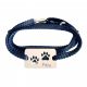 Bracelet homme plaque 22x35 mm empreinte patte de chien