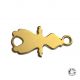Garçon  allongé 20 mm en plaqué or