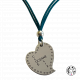 Collier coeur Saint Valentin sur mesure 25 mm